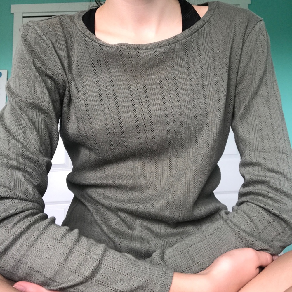 American Eagle Green Sweater